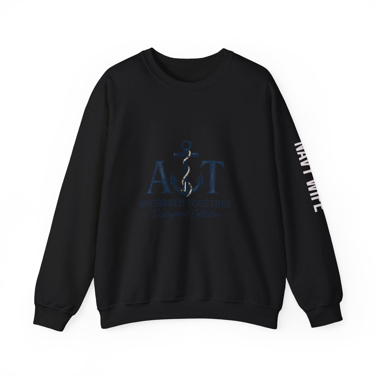 Miles Apart, Anchored Together — Military Deployment Sweatshirt | Navy Wife