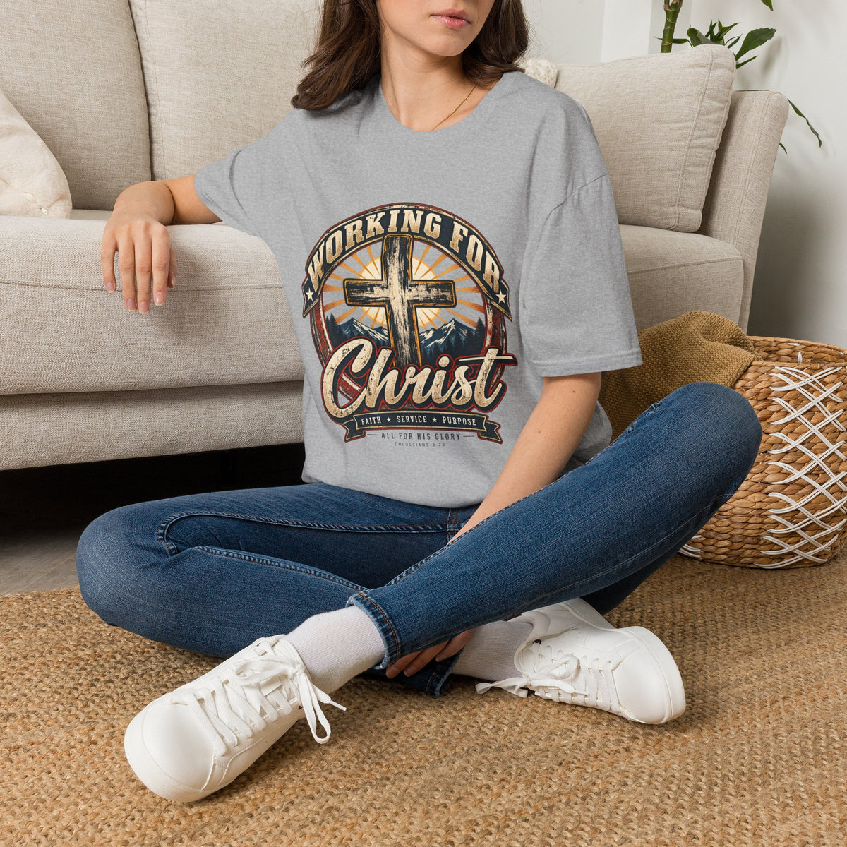 Working for Christ – Faith, Service & Purpose T-Shirt