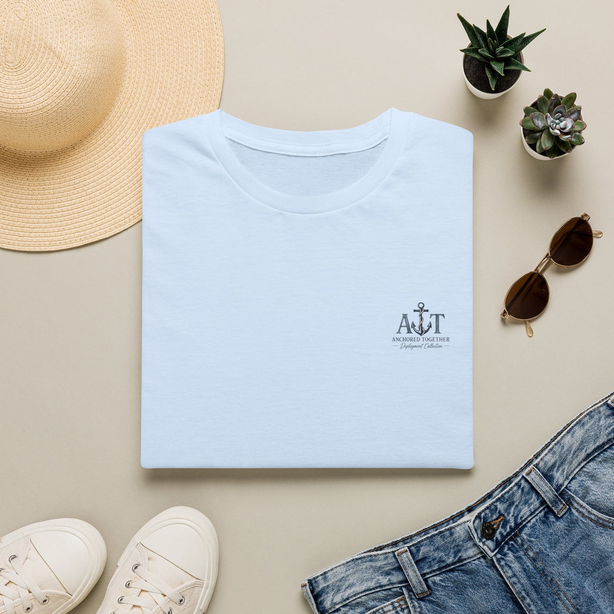 Miles Apart, Anchored Together — Military Deployment Shirt