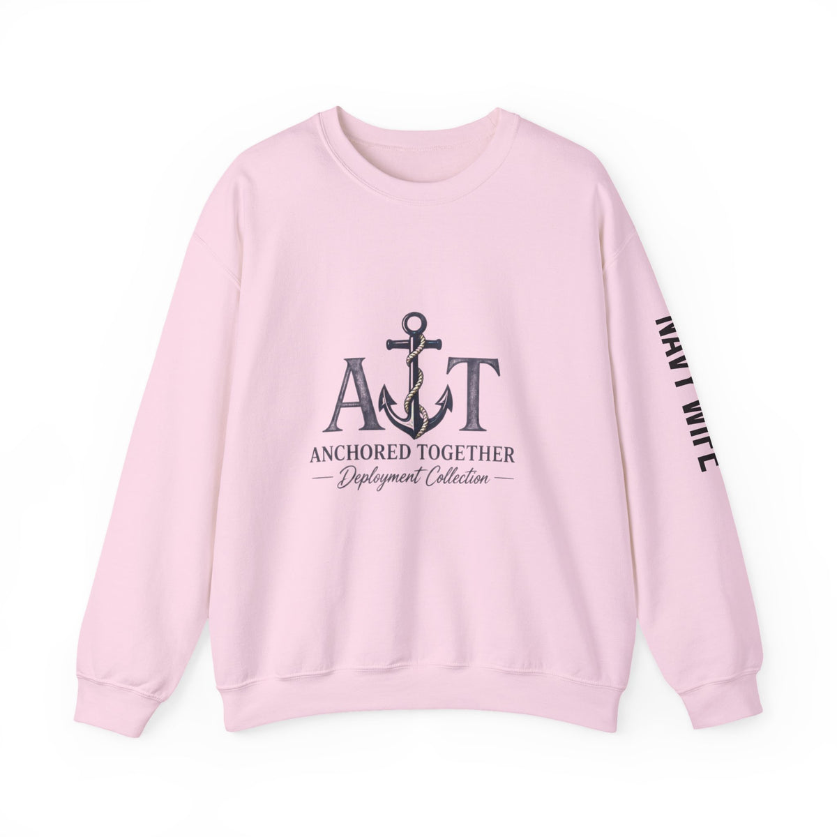 Miles Apart, Anchored Together — Military Deployment Sweatshirt | Navy Wife