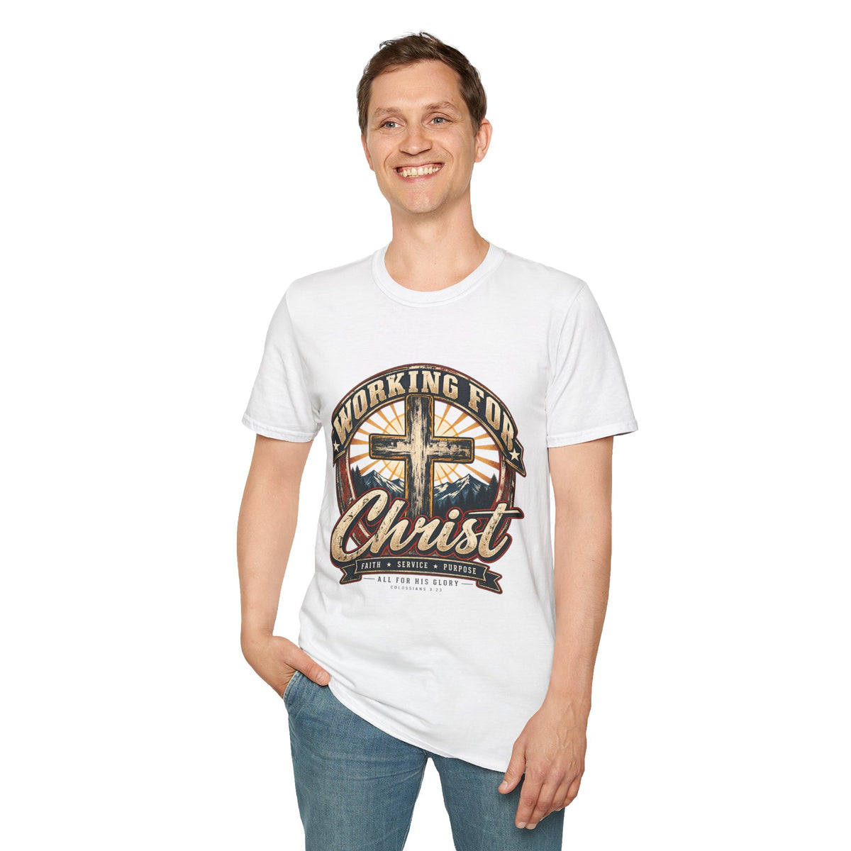 Working for Christ – Faith, Service & Purpose T-Shirt