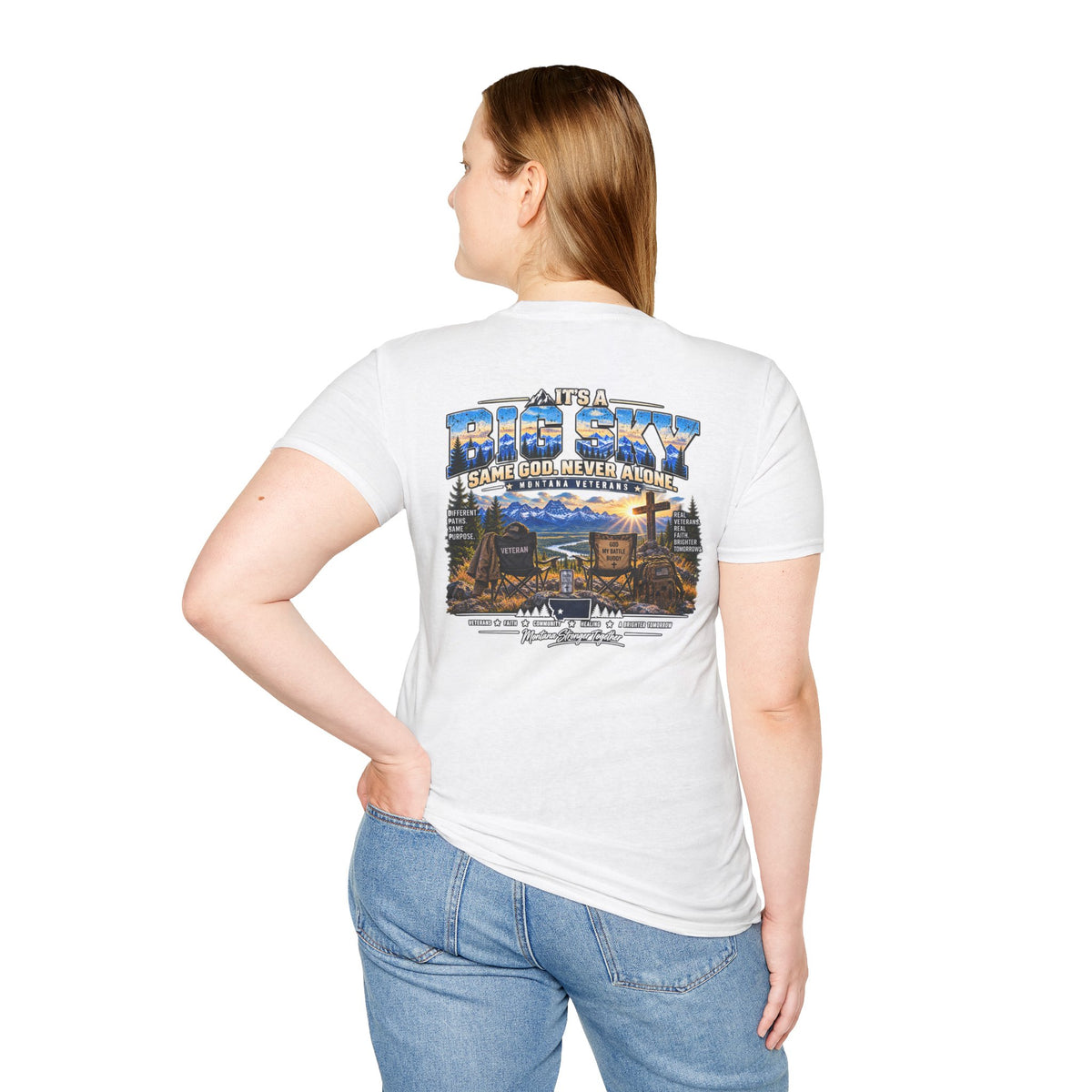 Anchored Together Faith Tee — "It's a Big Sky, Same God" T-Shirt