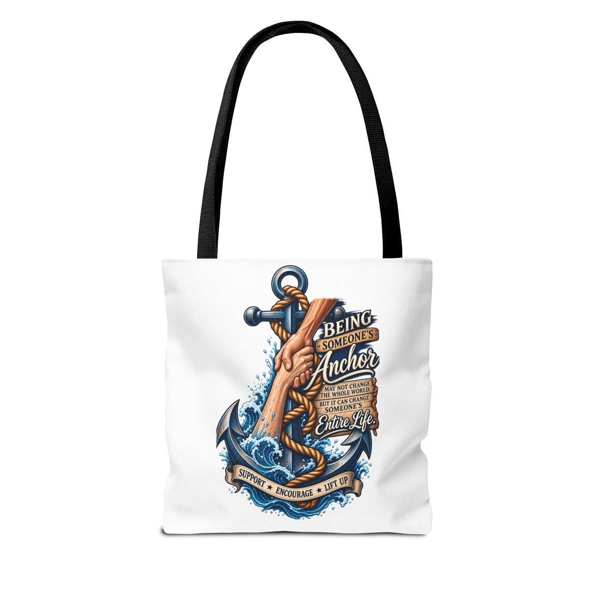 Military Wife Gift Tote Bag — Navy & Marine Corps Spouse Canvas Tote
