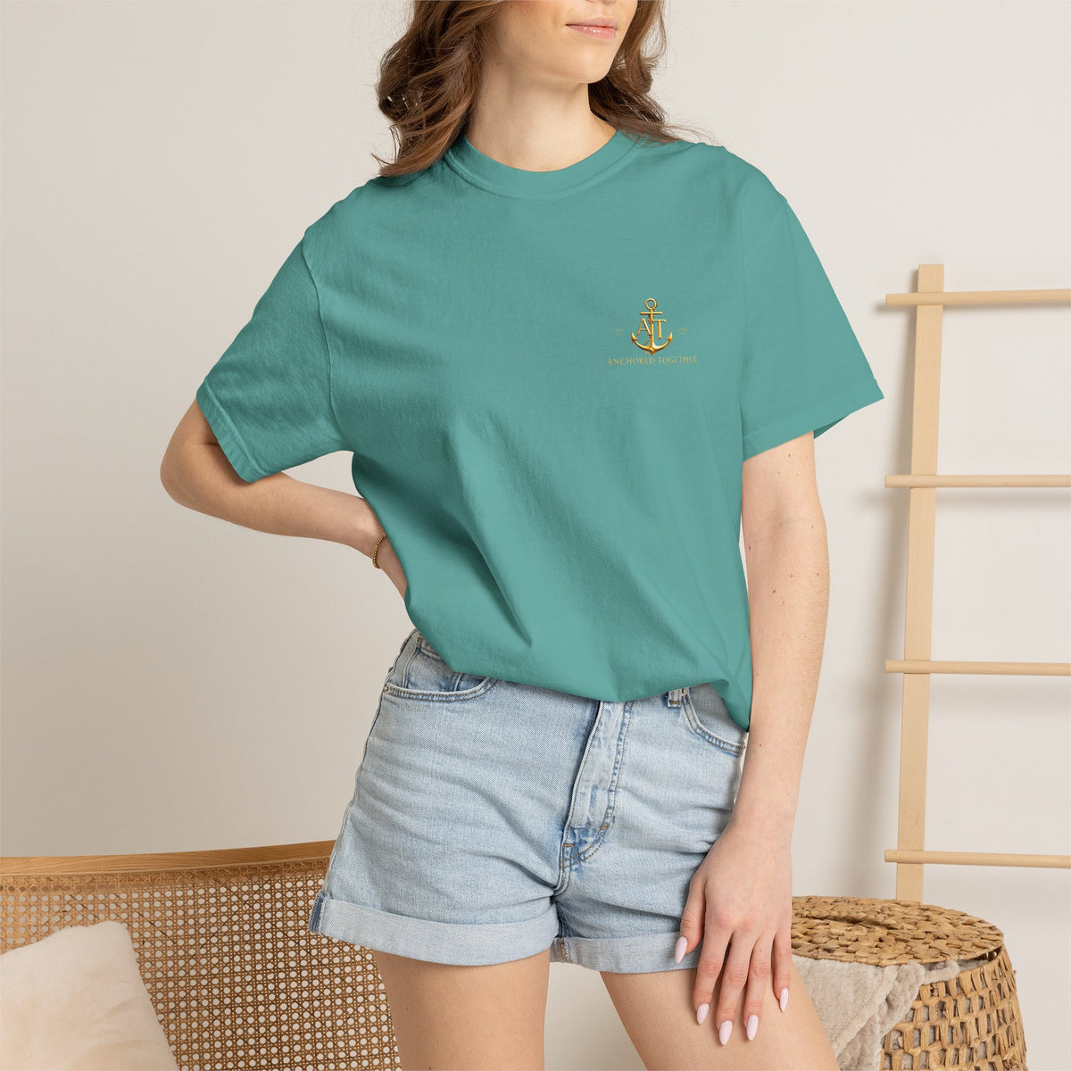 Anchored Together Military DD-214 Tribute T-Shirt — "Anchored Together" Graphic Tee