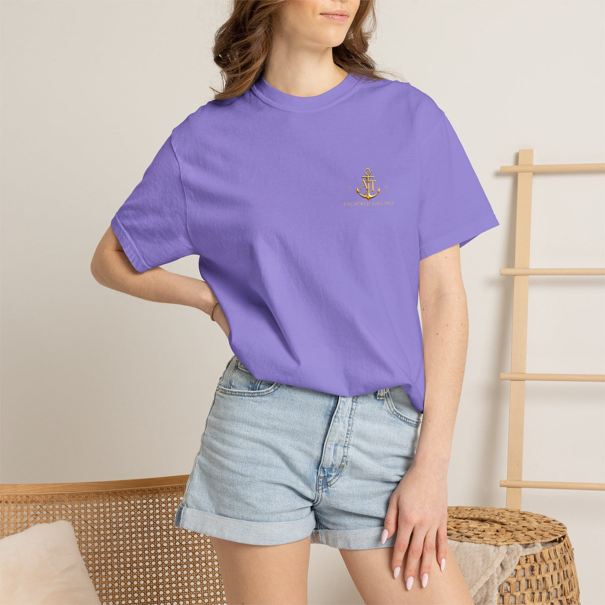 Anchored Together Military DD-214 Tribute T-Shirt — "Anchored Together" Graphic Tee