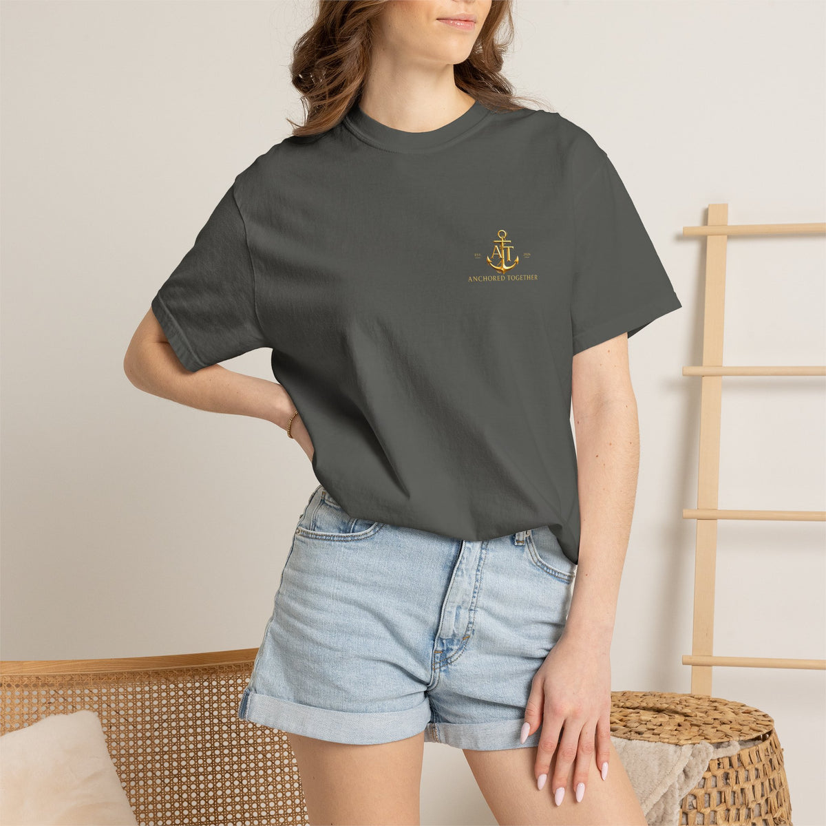 Anchored Together Military DD-214 Tribute T-Shirt — "Anchored Together" Graphic Tee