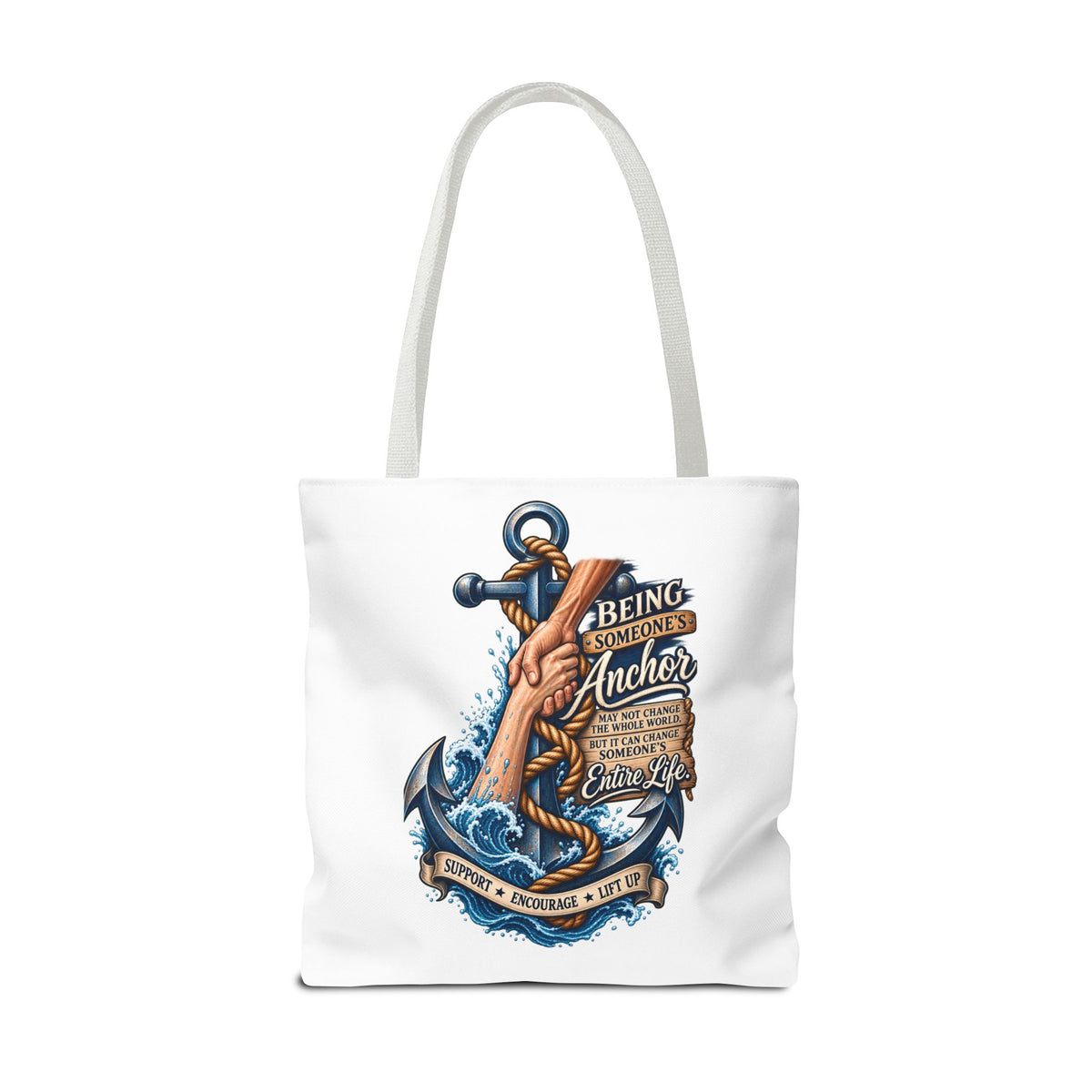 Military Wife Gift Tote Bag — Navy & Marine Corps Spouse Canvas Tote