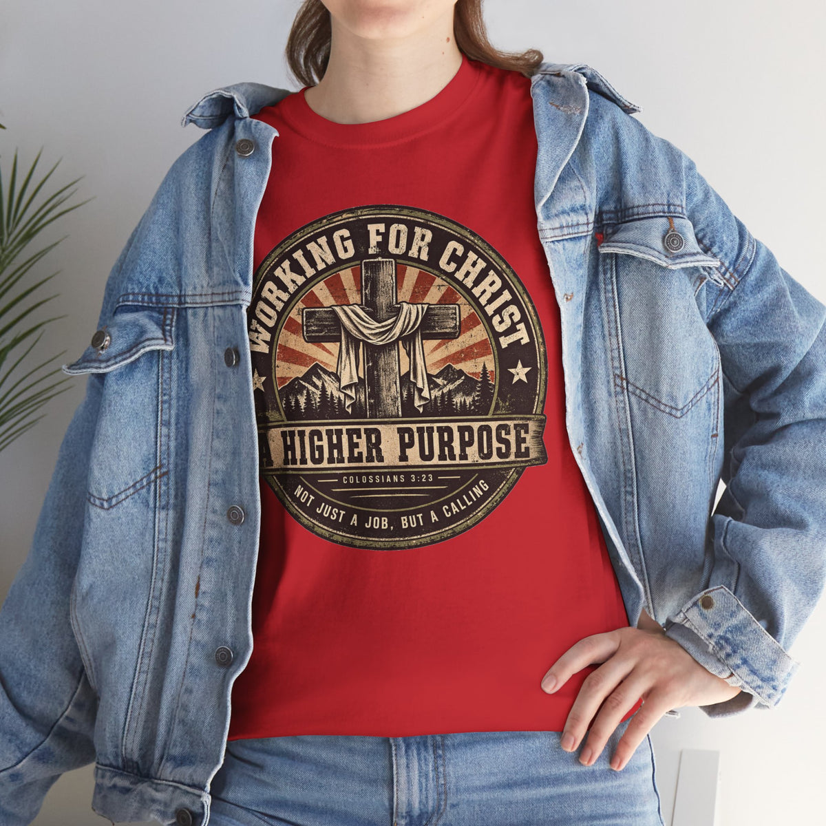 Chaplain T‑Shirt — "Working for Christ: A Higher Purpose" Christian Tee