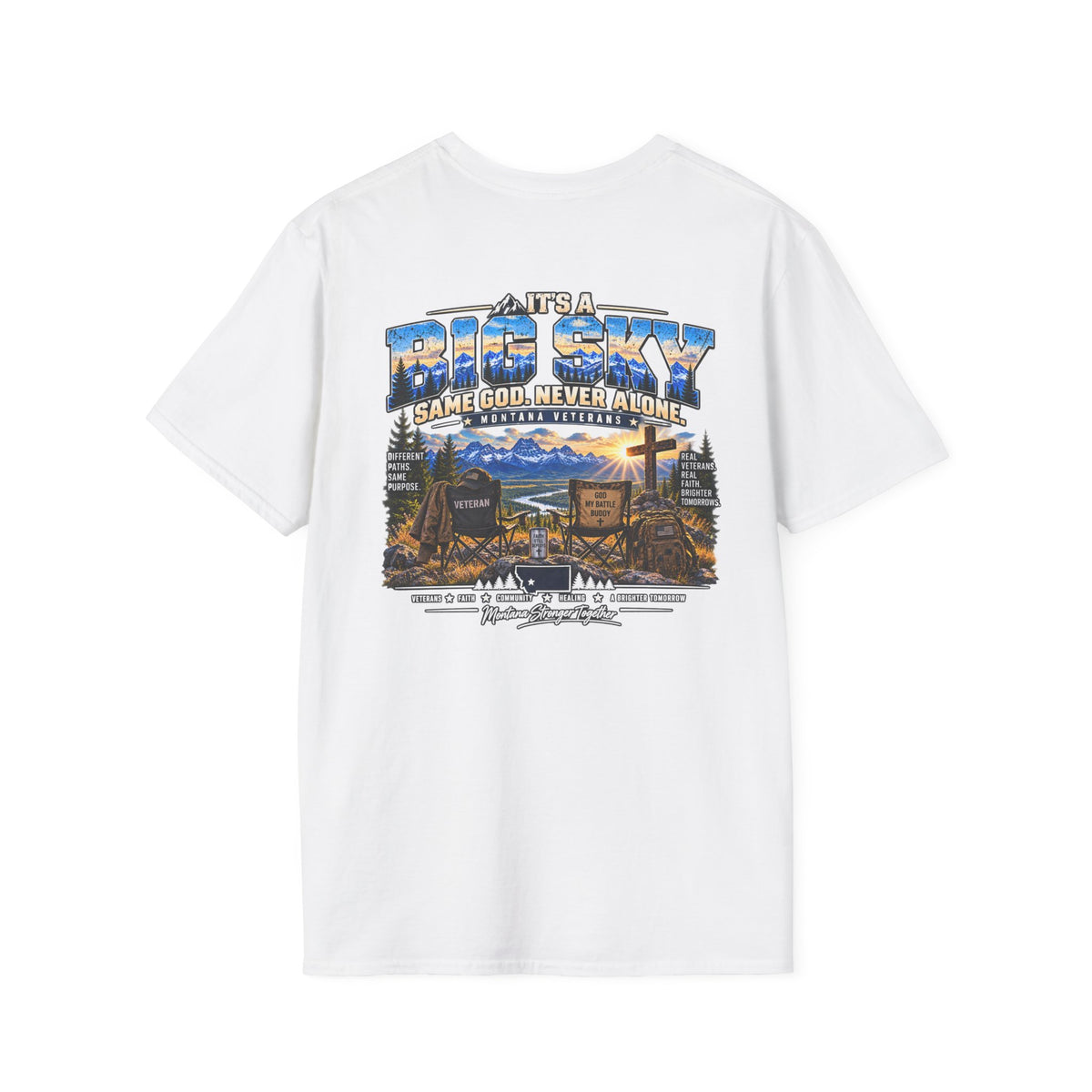 Anchored Together Faith Tee — "It's a Big Sky, Same God" T-Shirt