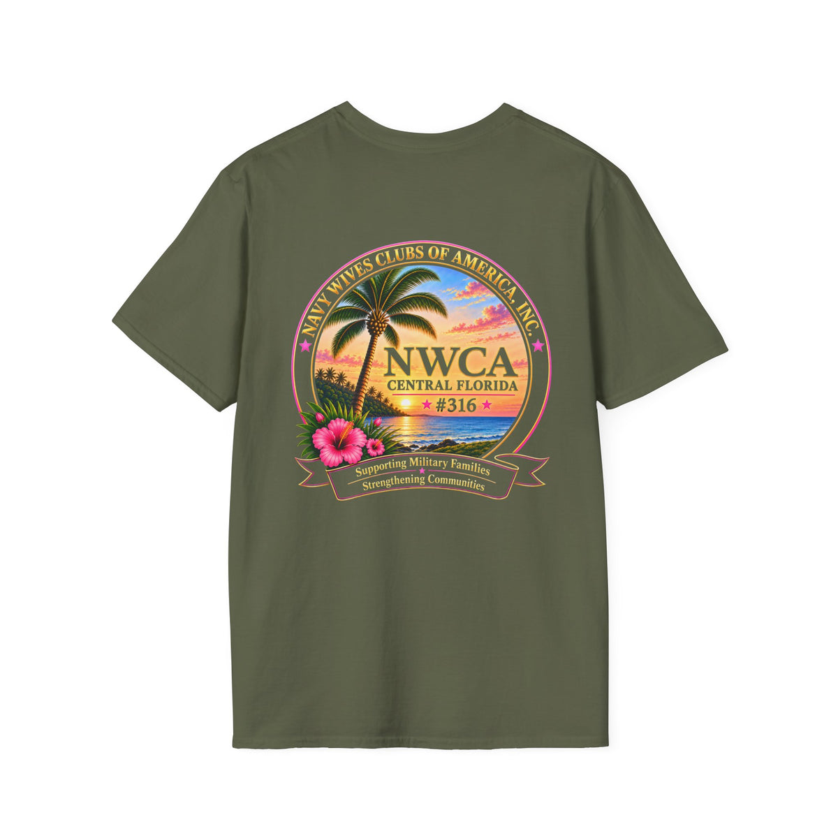 Florida Sunset Palm T-Shirt — NWCA Cape Coral Design
