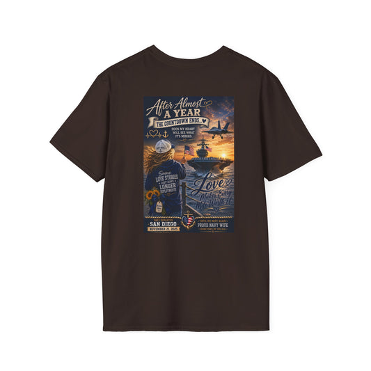 USS Abraham Lincoln Homecoming Shirt - Navy Wife & Family Deployment Reunion Tee