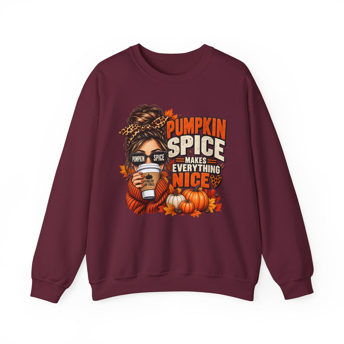 Pumpkin Spice Makes Everything Nice – Cozy Fall Sweatshirt