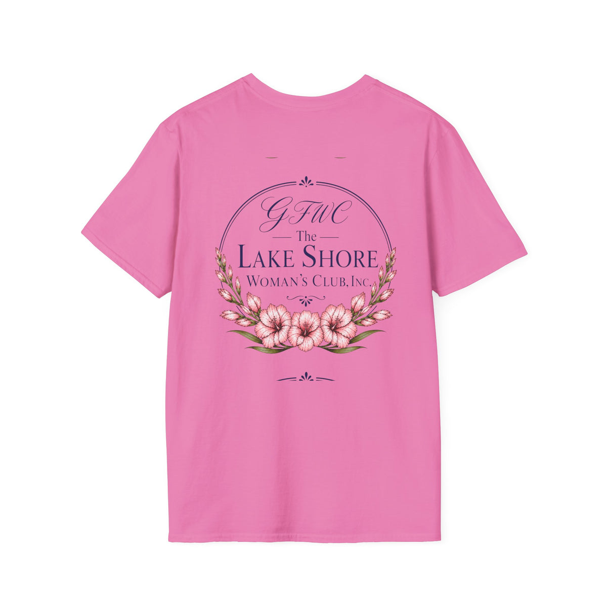 Lake Shore Woman’s Club Floral Back-Print T-Shirt