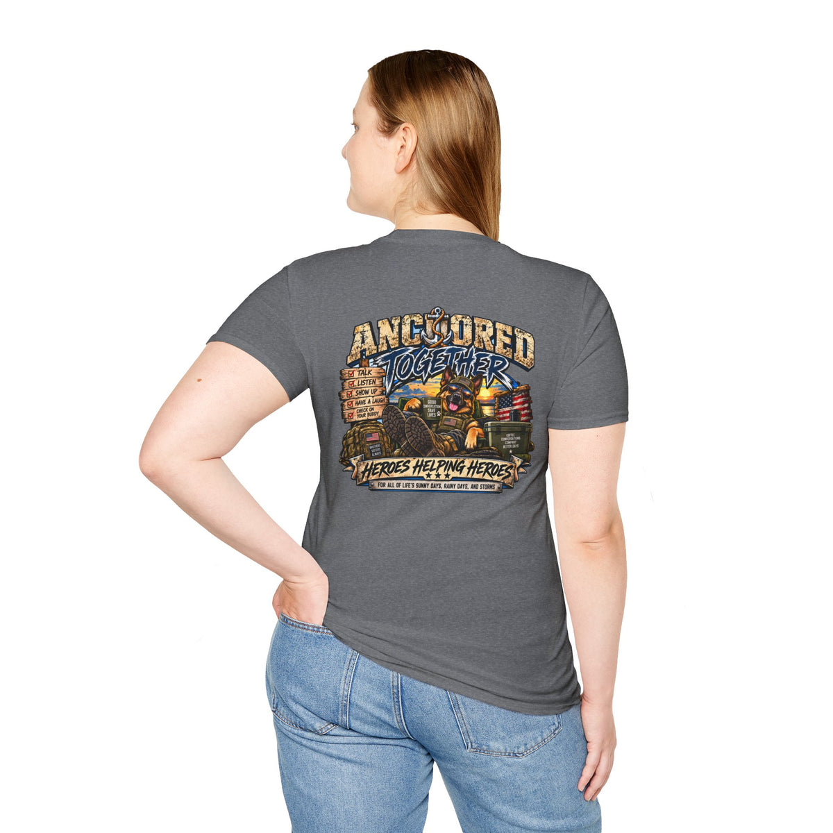 Anchored Together T-Shirt — Heroes Helping Heroes Vintage