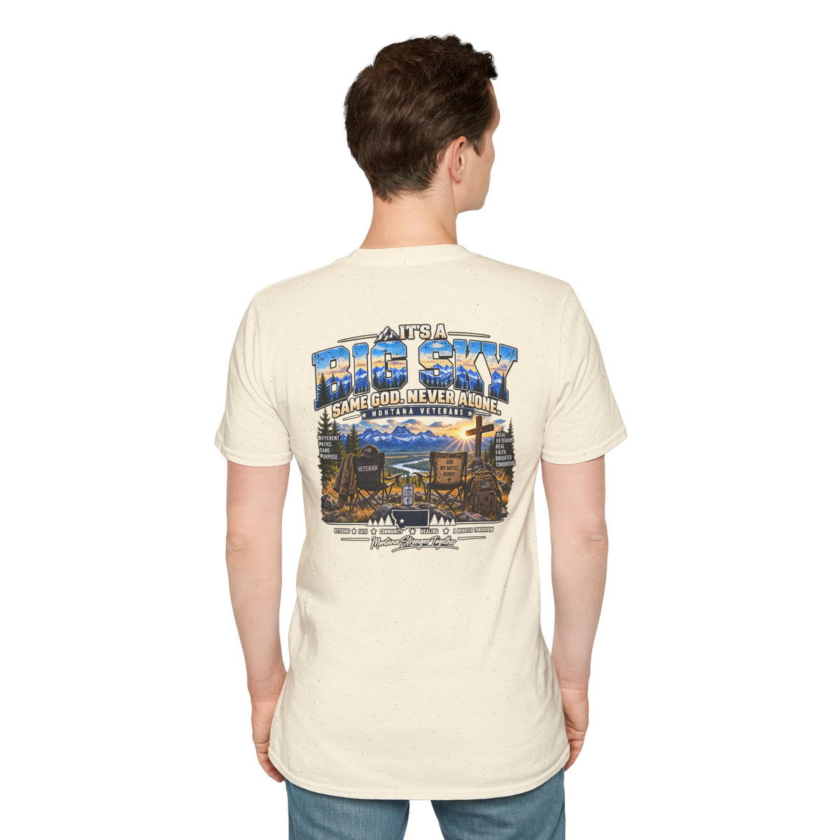 Anchored Together Faith Tee — "It's a Big Sky, Same God" T-Shirt