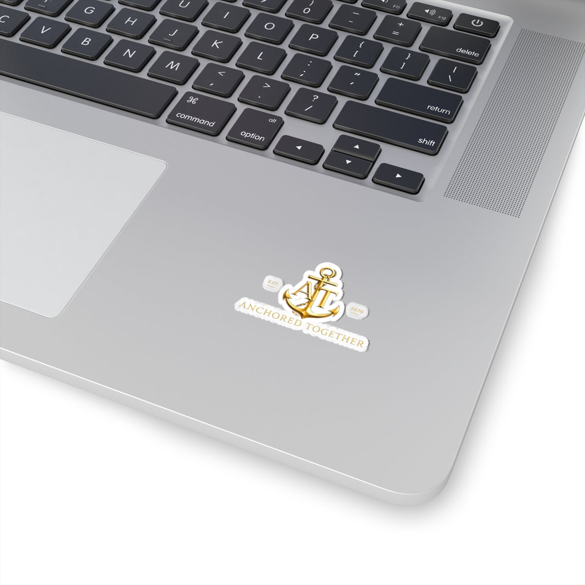 Anchored Together Gold Anchor Kiss-Cut Sticker