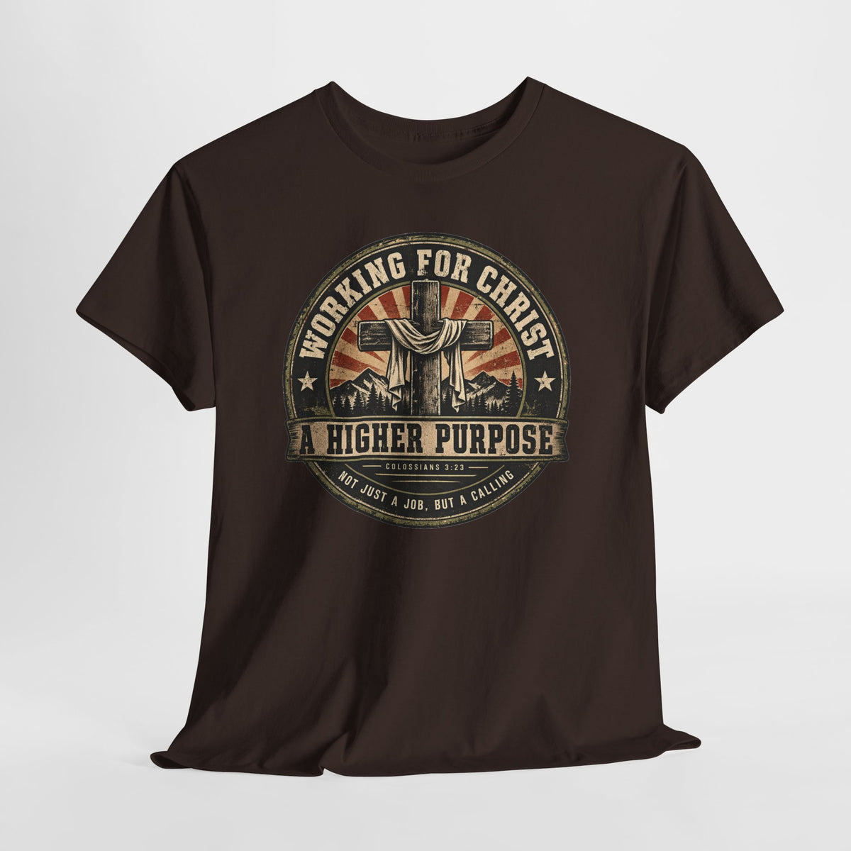 Chaplain T‑Shirt — "Working for Christ: A Higher Purpose" Christian Tee