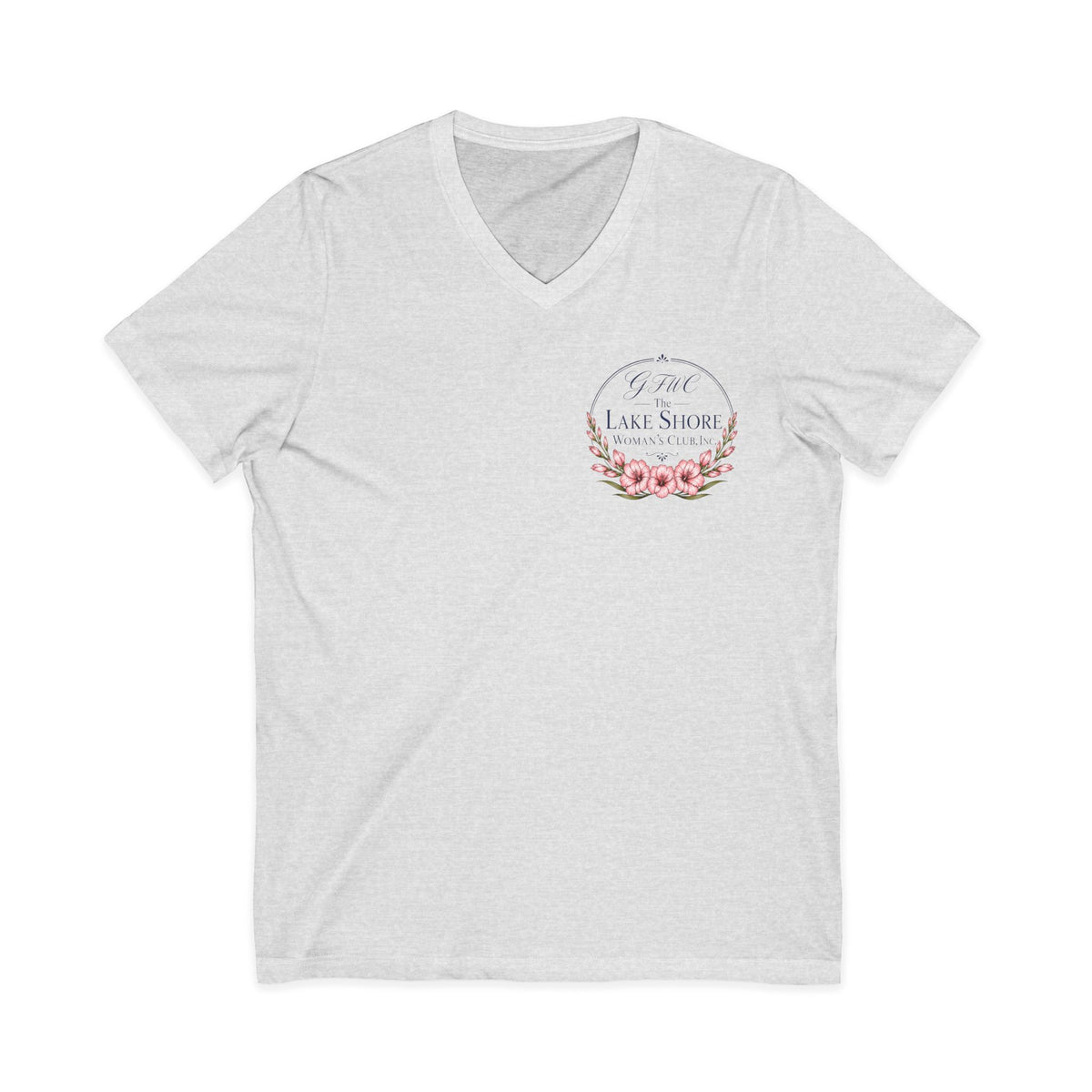 GFWC Unisex Jersey Short Sleeve V-Neck Tee