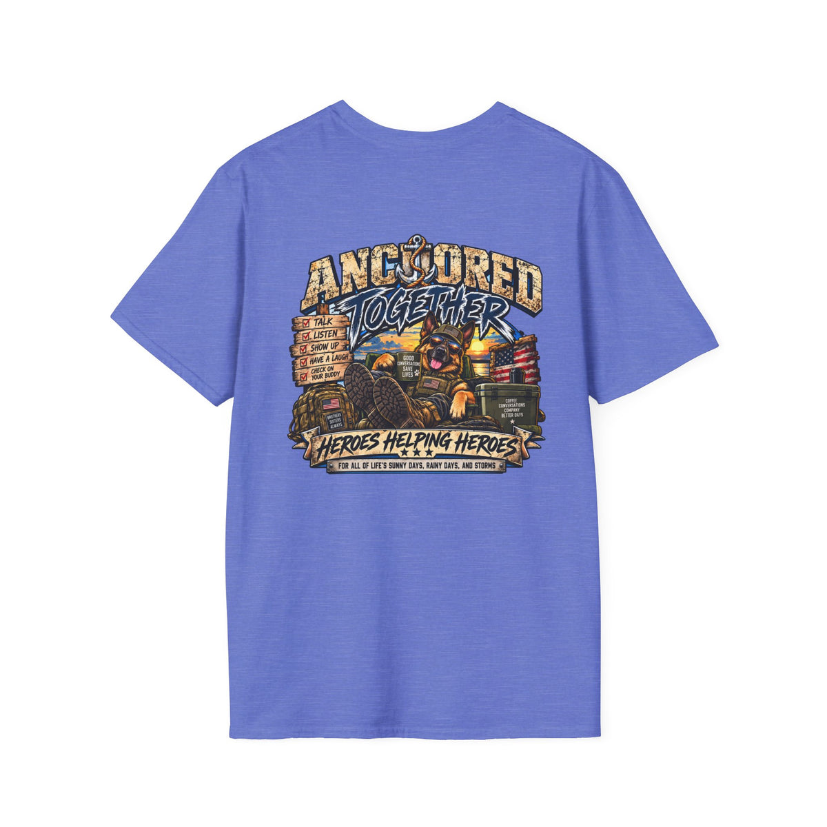 Anchored Together T-Shirt — Heroes Helping Heroes Vintage