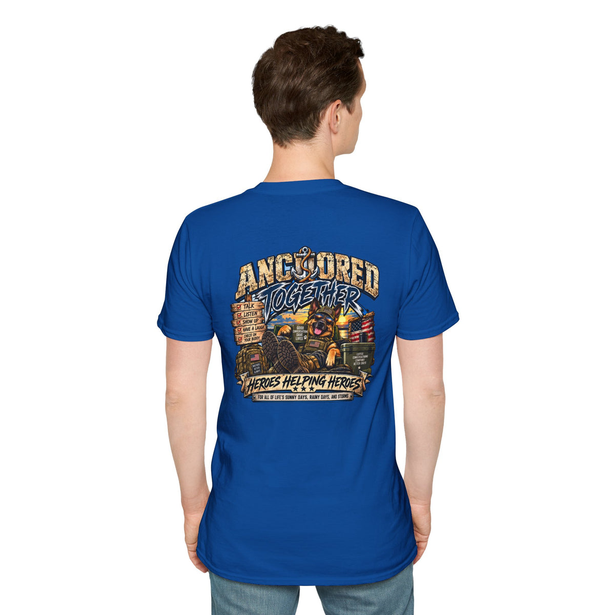 Anchored Together T-Shirt — Heroes Helping Heroes Vintage