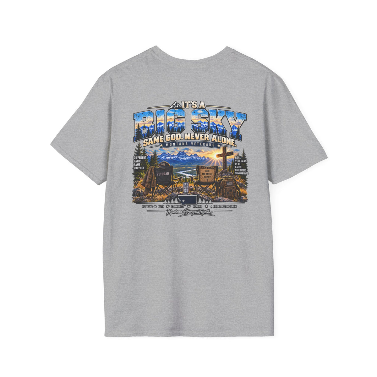Anchored Together Faith Tee — "It's a Big Sky, Same God" T-Shirt