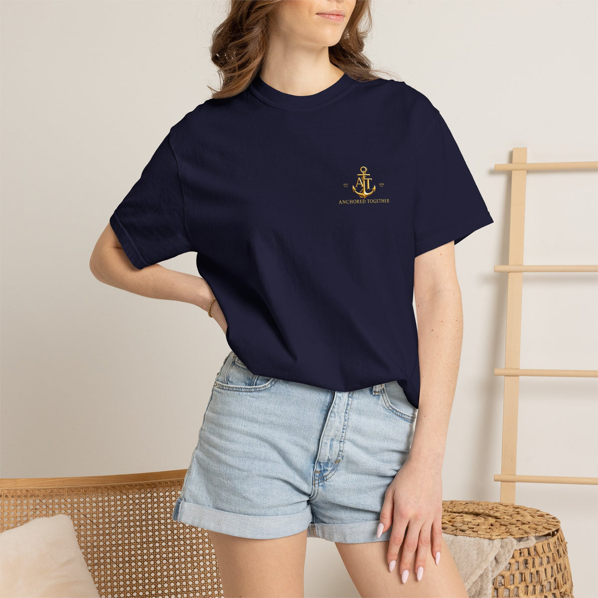 Anchored Together Military DD-214 Tribute T-Shirt — "Anchored Together" Graphic Tee