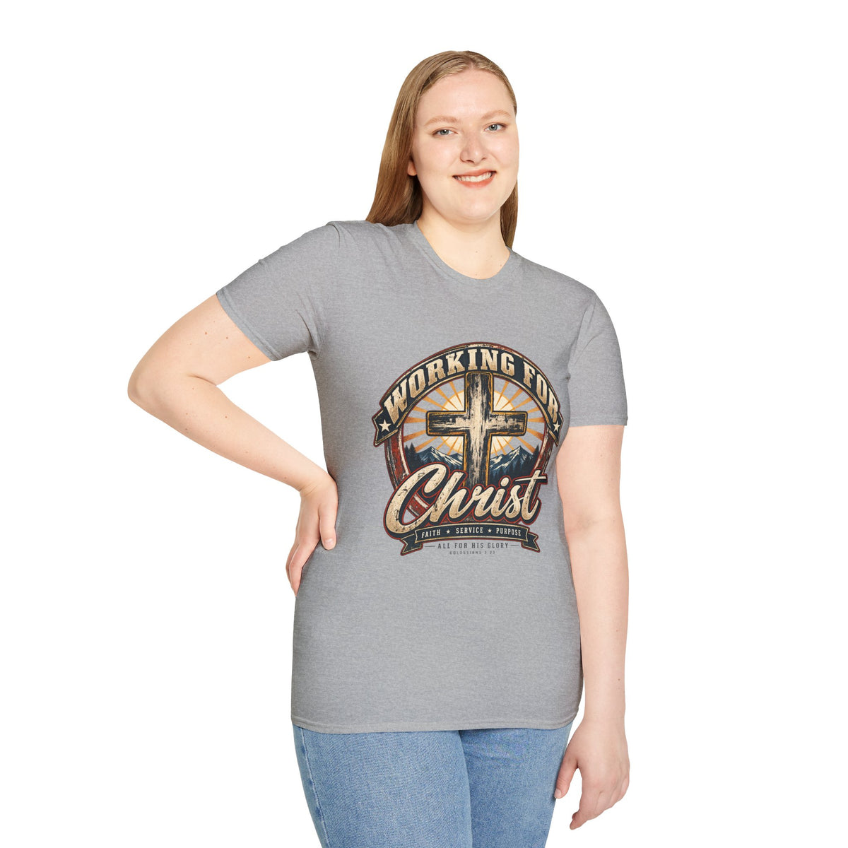 Working for Christ – Faith, Service & Purpose T-Shirt