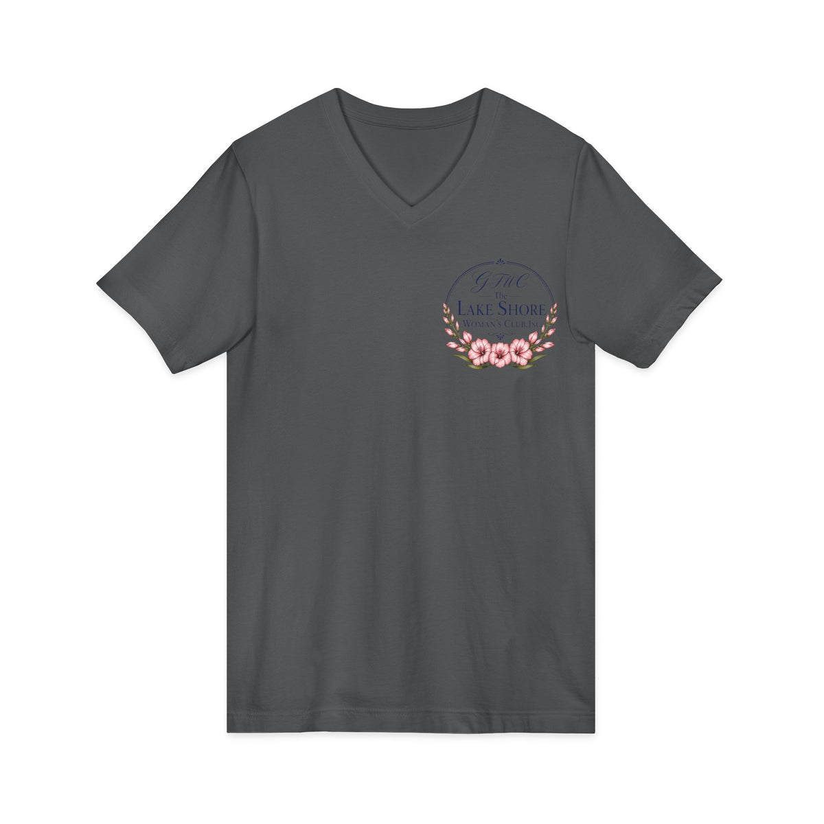 GFWC Unisex Jersey Short Sleeve V-Neck Tee