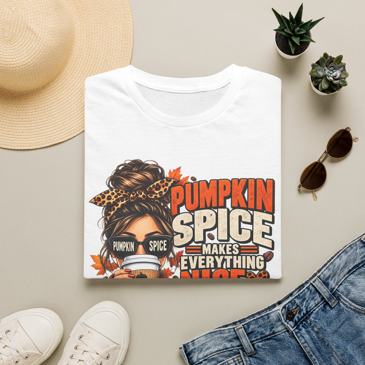 Pumpkin Spice Makes Everything Nice – Cozy Fall TShirt