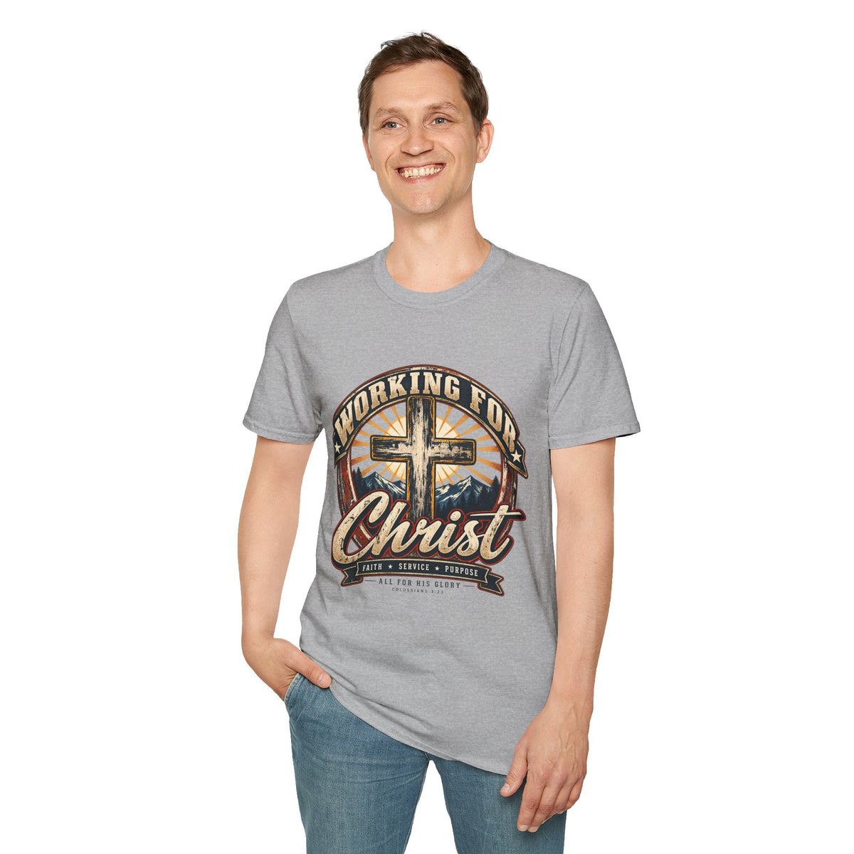 Working for Christ – Faith, Service & Purpose T-Shirt