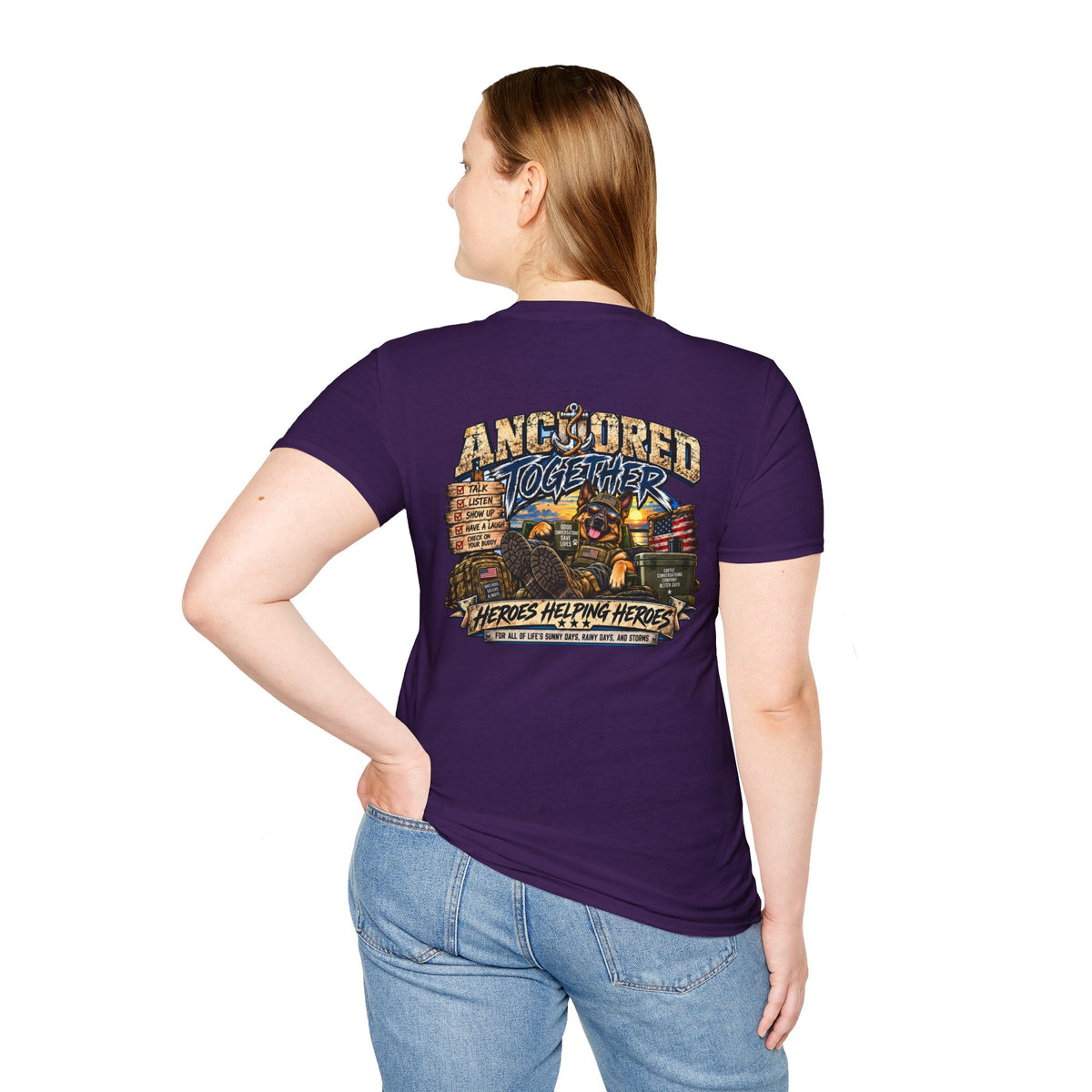 Anchored Together T-Shirt — Heroes Helping Heroes Vintage