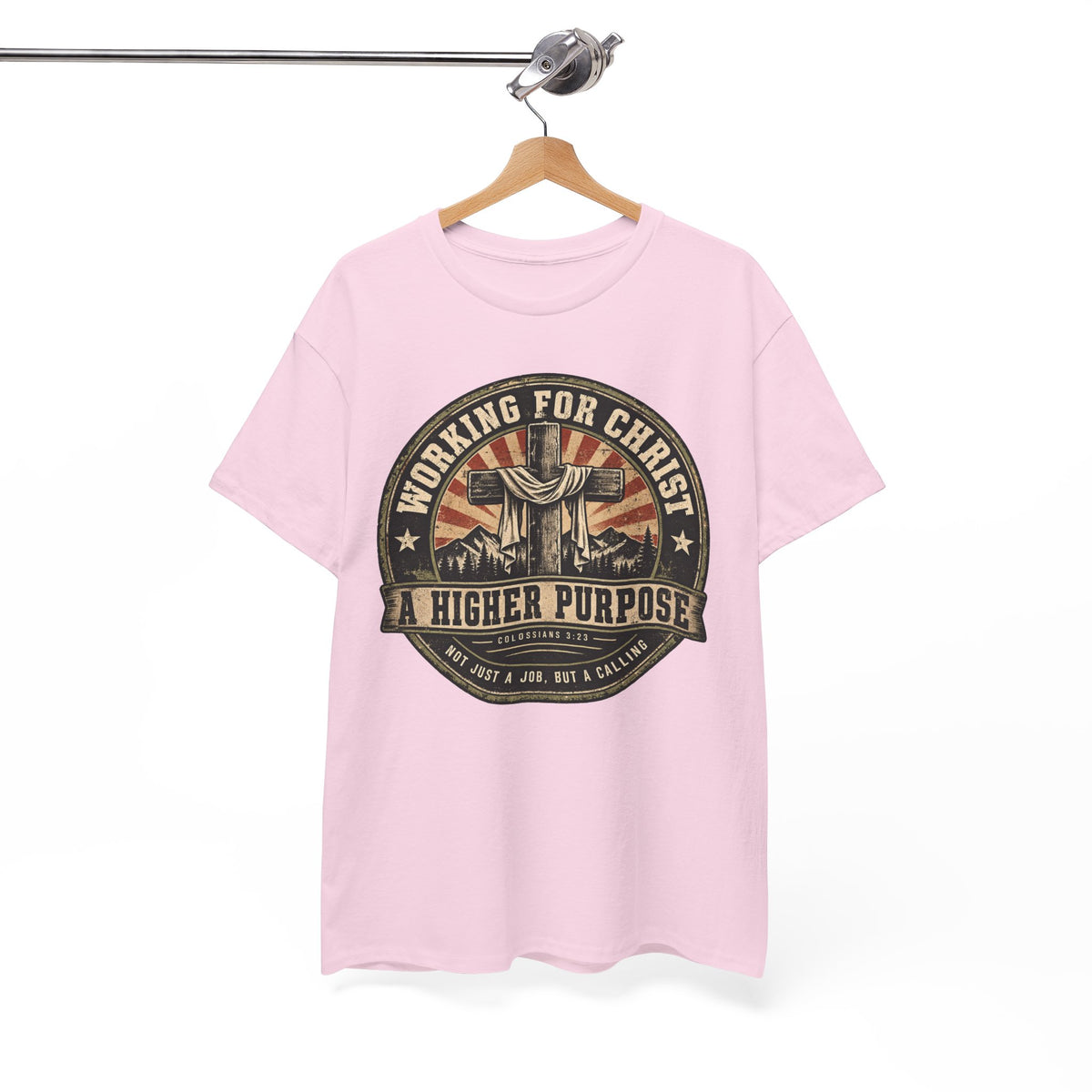 Chaplain T‑Shirt — "Working for Christ: A Higher Purpose" Christian Tee