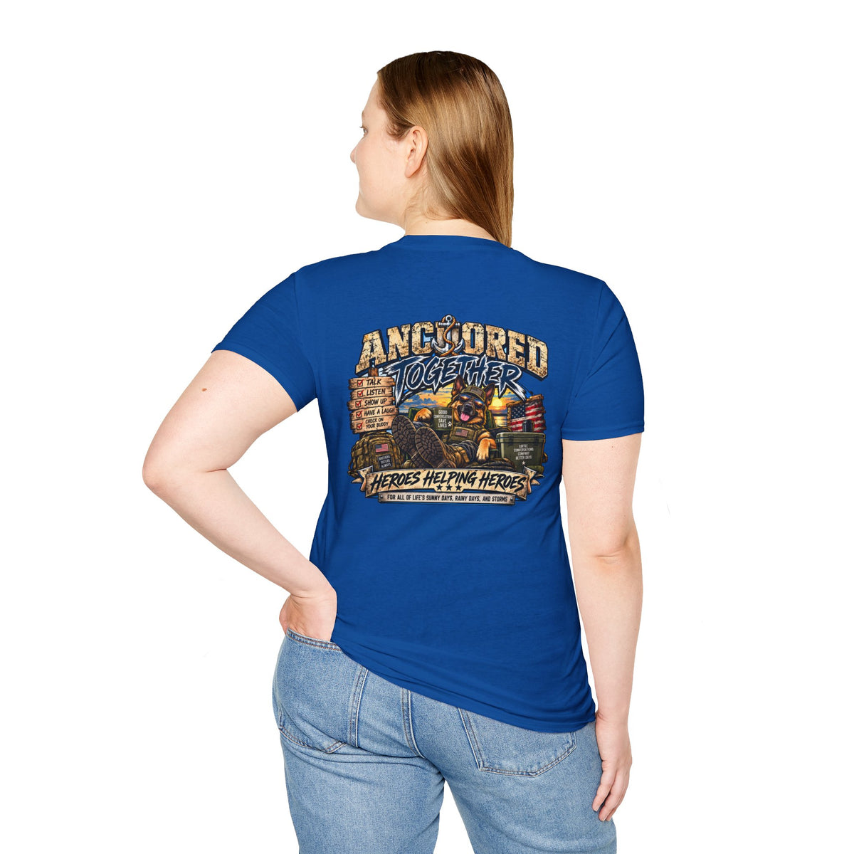 Anchored Together T-Shirt — Heroes Helping Heroes Vintage