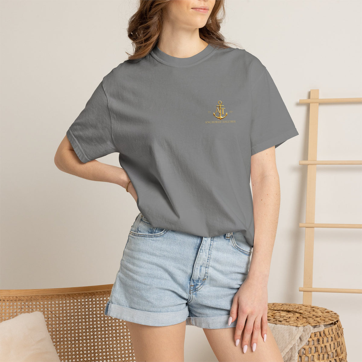 Anchored Together Military DD-214 Tribute T-Shirt — "Anchored Together" Graphic Tee
