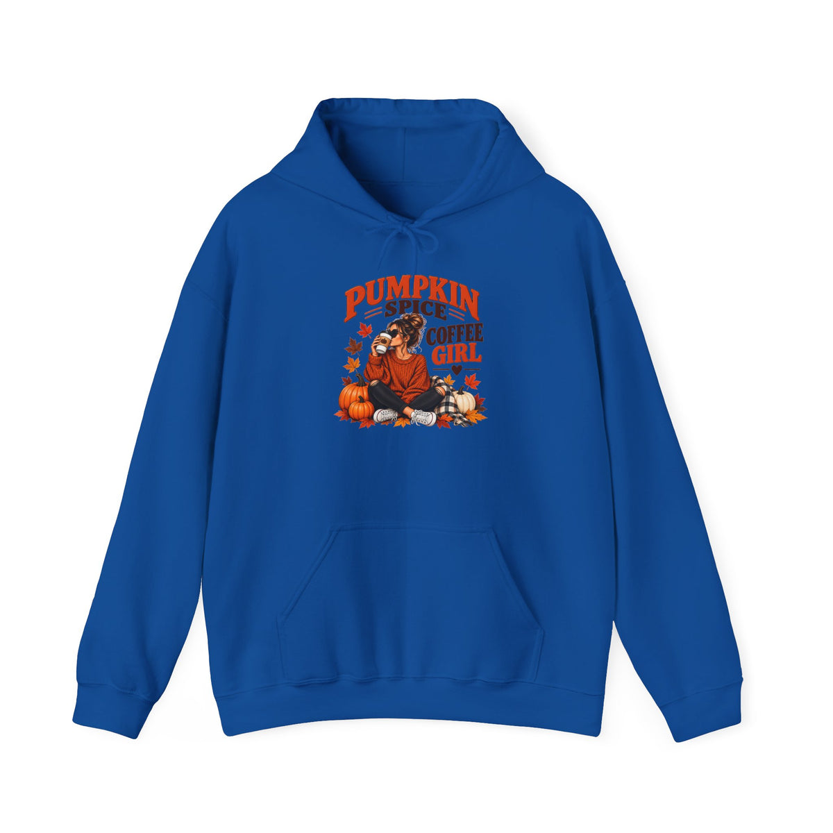 Pumpkin Spice Coffee Girl Hoodie — Fall Pumpkin Latte Graphic Sweatshirt