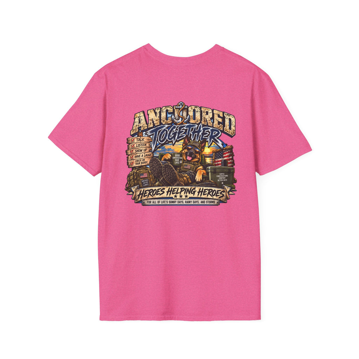 Anchored Together T-Shirt — Heroes Helping Heroes Vintage