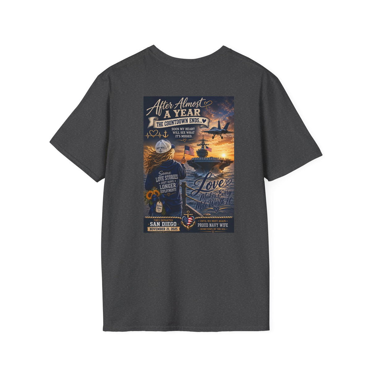 USS Abraham Lincoln Homecoming Shirt - Navy Wife & Family Deployment Reunion Tee