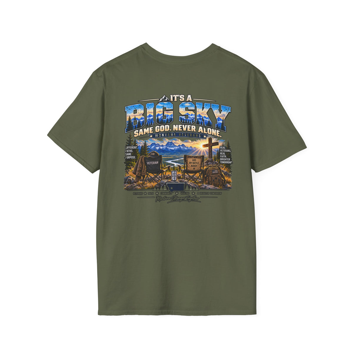 Anchored Together Faith Tee — "It's a Big Sky, Same God" T-Shirt