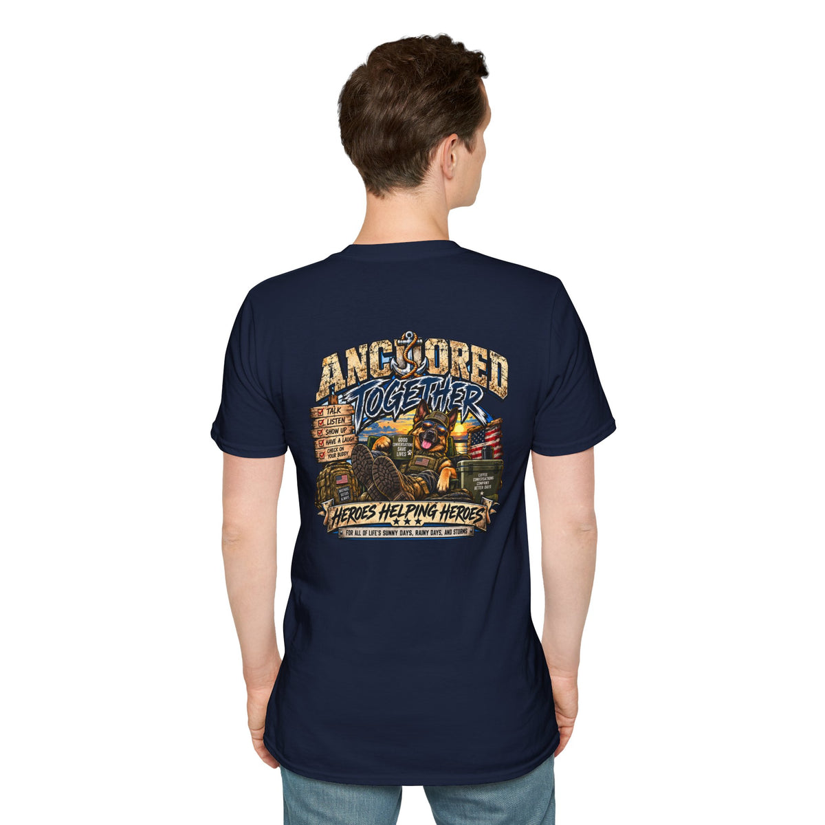 Anchored Together T-Shirt — Heroes Helping Heroes Vintage