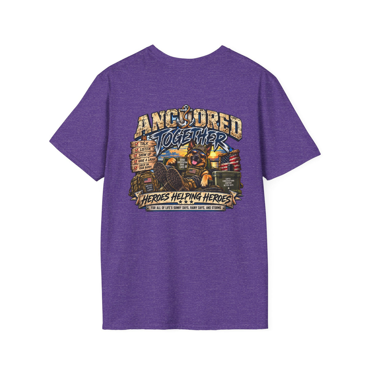 Anchored Together T-Shirt — Heroes Helping Heroes Vintage
