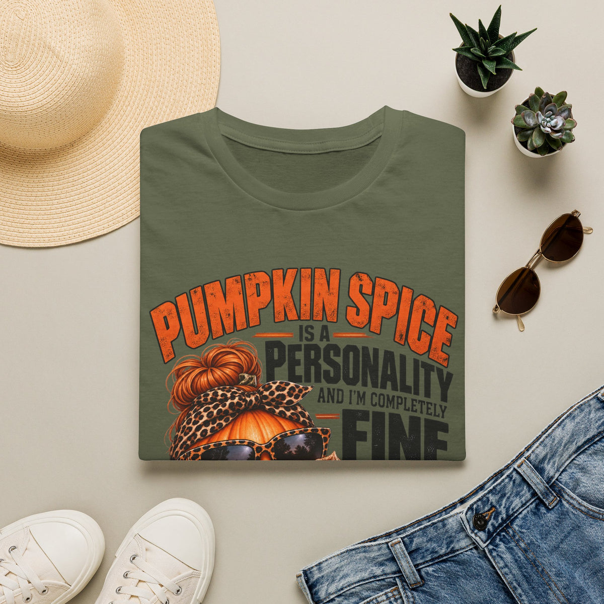 Pumpkin Spice Is a Personality – Funny Fall Graphic Tee