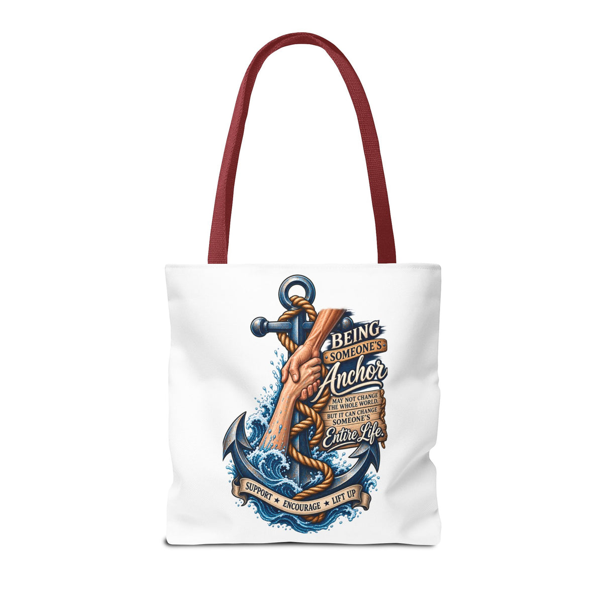 Military Wife Gift Tote Bag — Navy & Marine Corps Spouse Canvas Tote