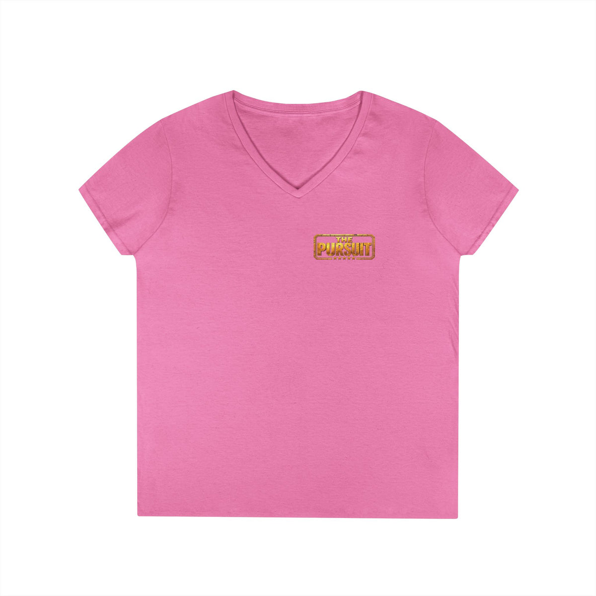 The Pursuit Mission in Progress V-Neck Tee — Travel Packing Graphic