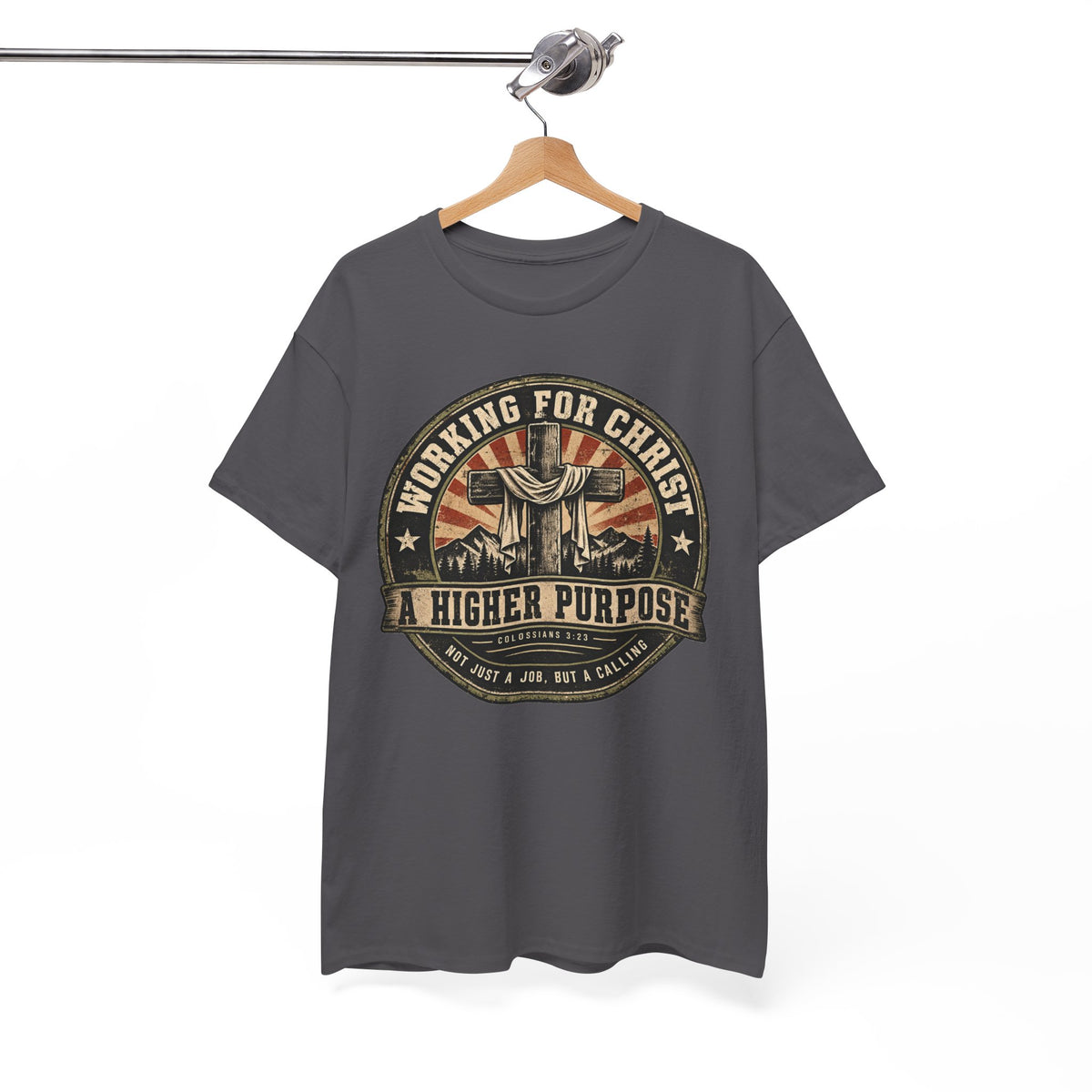 Chaplain T‑Shirt — "Working for Christ: A Higher Purpose" Christian Tee