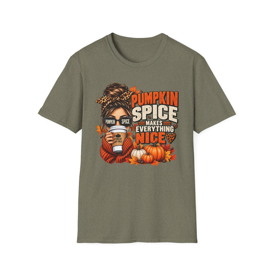 Pumpkin Spice Makes Everything Nice – Cozy Fall TShirt