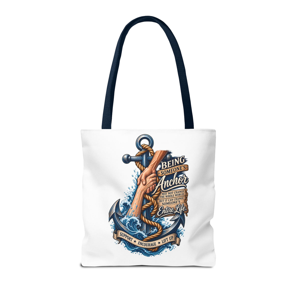 Military Wife Gift Tote Bag — Navy & Marine Corps Spouse Canvas Tote