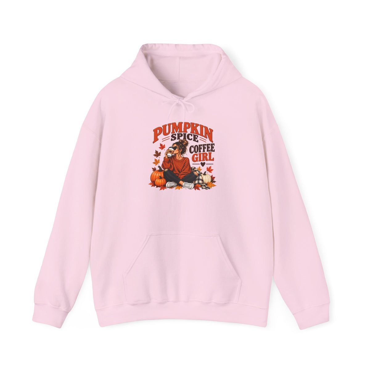 Pumpkin Spice Coffee Girl Hoodie — Fall Pumpkin Latte Graphic Sweatshirt