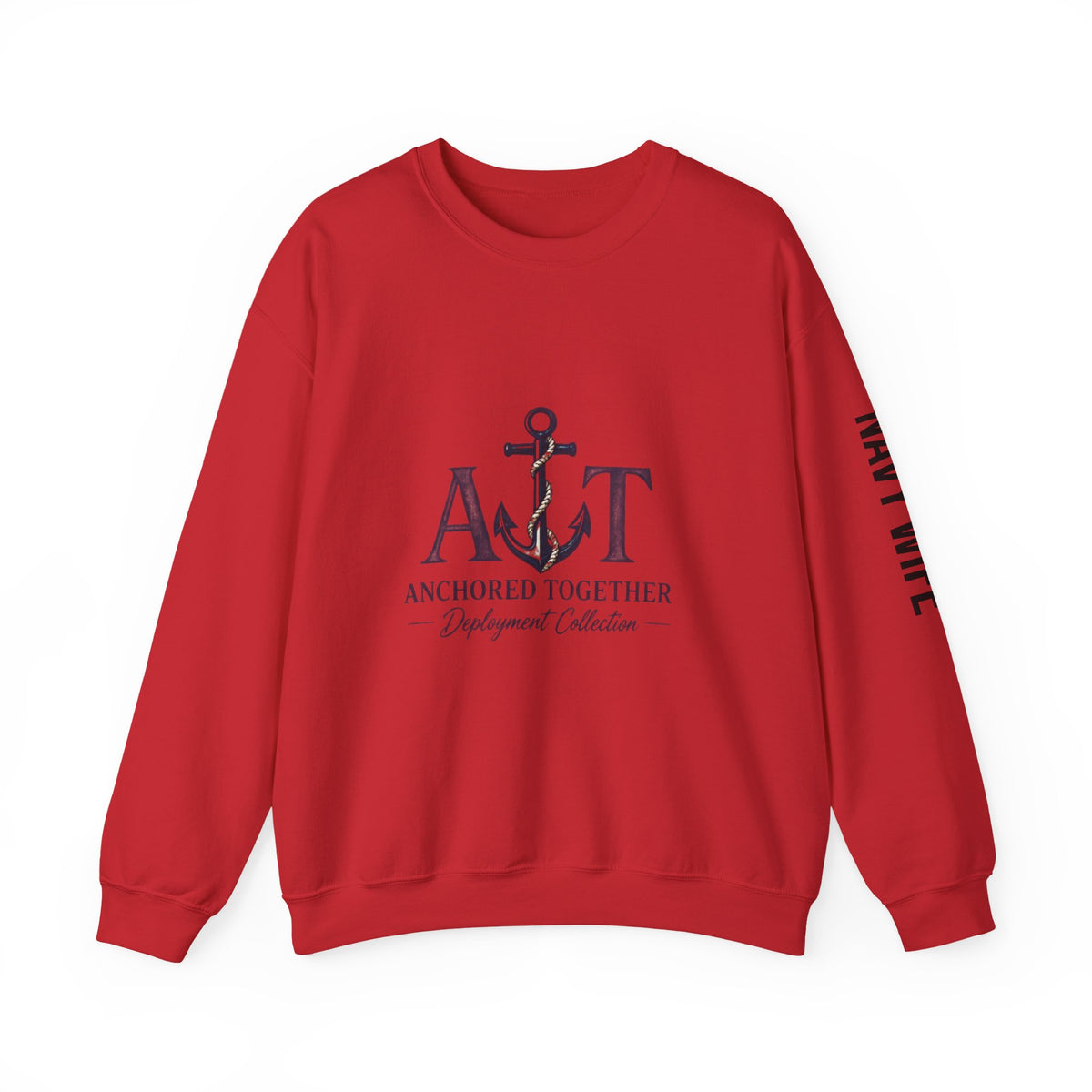 Miles Apart, Anchored Together — Military Deployment Sweatshirt | Navy Wife