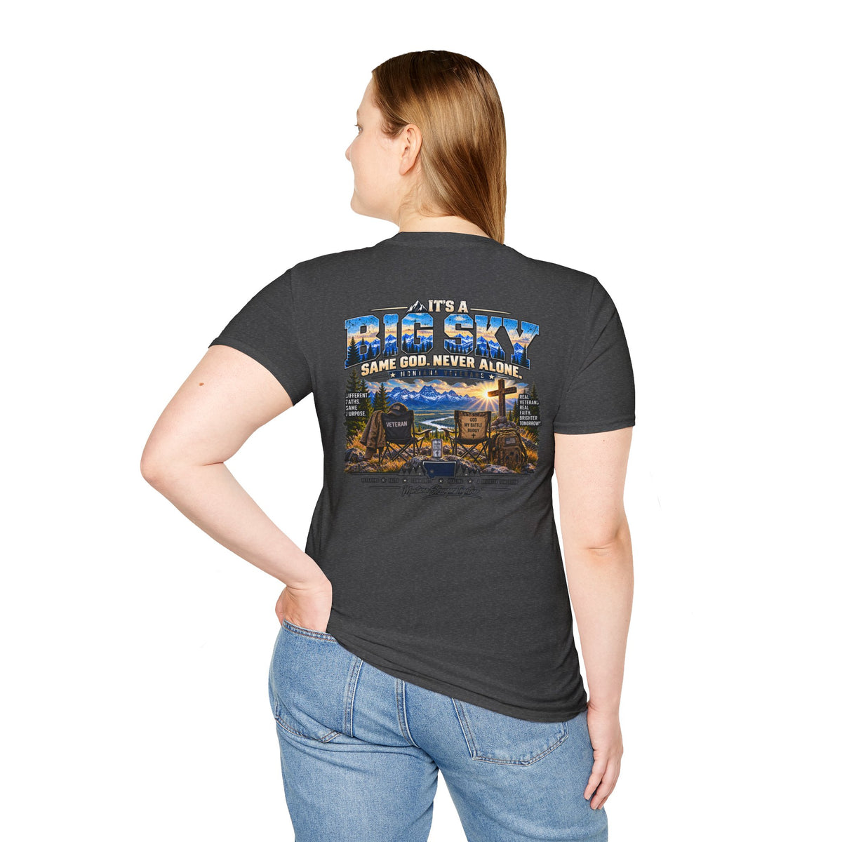 Anchored Together Faith Tee — "It's a Big Sky, Same God" T-Shirt