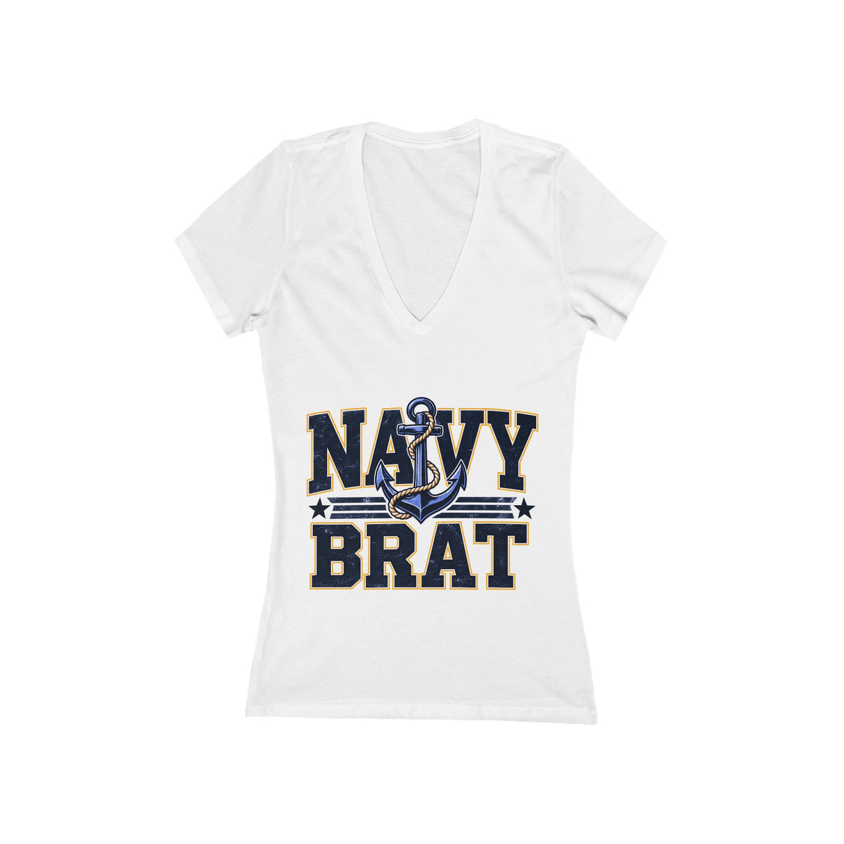 Women's Jersey Short Sleeve Deep V-Neck Tee